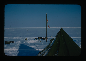 Image of T-3 Ice-island pack-ice edge in background.
