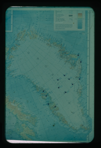 Image of Map of "Gronland" - Danish map of Greenland