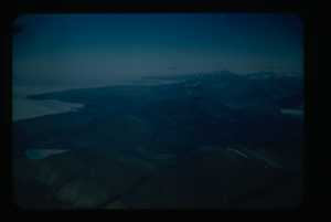 Image of Aerial shot of moutain range