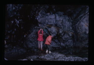 Image: People exploring cliffside