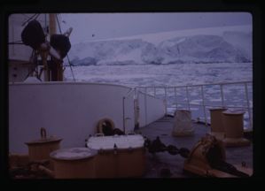 Image of View of glacier from ship deck