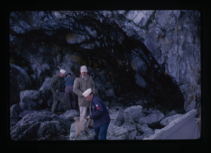 Image: Sailors exploring cove