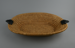 Image of Basket with Soapstone Handles
