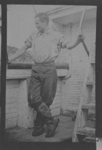 Image of Borup standing on deck