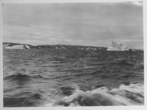 Image: [Icebergs off shore]