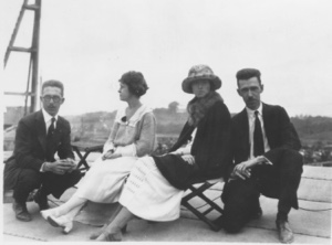 Image of [Guests on the Bowdoin, 2 young couples: ]