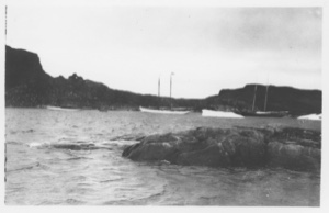Image: [The BOWDOIN and a second vessel in harbor]