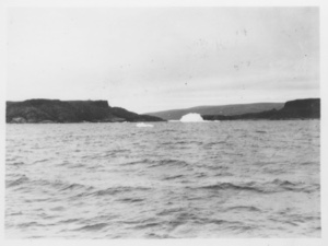 Image of [Hills and iceberg]