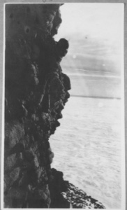 Image of Scaling the cliffs for eggs of gyrfalcon