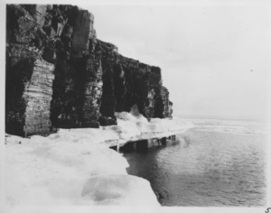 Image of Greenland, ice foot at Cape Kendrick