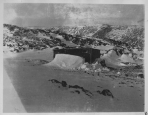 Image of Ellesmere Land - Peary's hut at Cape Sabine, April 6 (1913-17x)
