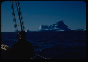 Image of Iceberg through rigging
