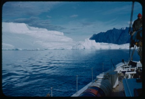 Image of Iceberg beyond rail
