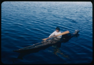 Image of Polar Eskimo in kayak