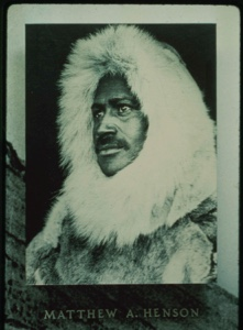 Image of Matt Henson in furs. Formal portrait