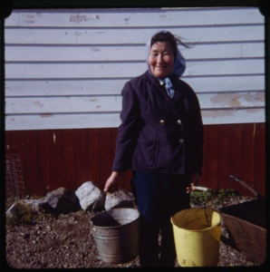 Image: Eskimo [Inuk] woman with pails