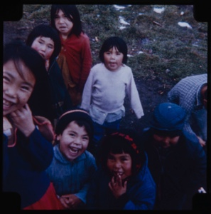 Image of Group of Eskimo [Inuit] children