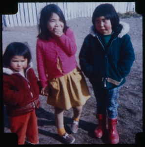 Image of Three Eskimo [Inuit] girls