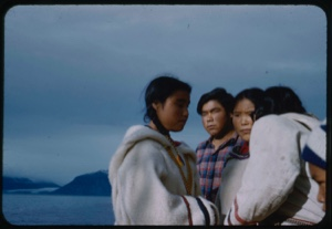 Image of Teenaged Eskimos [Inuit] aboard