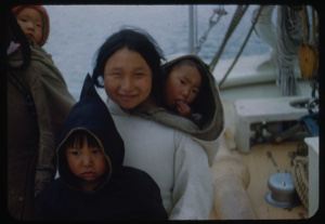 Image of Eskimos [Inuit] on the Bowdoin