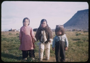 Image of Three Eskimo [Inuit] children