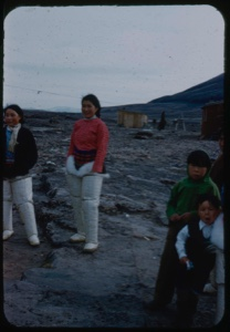 Image of Eskimo [Inuit] women and children