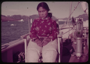 Image: Eskimo [Inuk] girl, aboard (Inatdliaq Miteq]