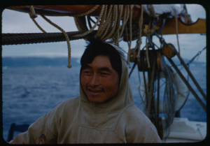 Image: Eskimo [Inuk] man aboard