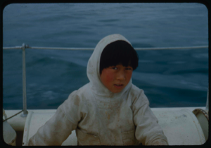 Image: Eskimo [Inuk] boy aboard