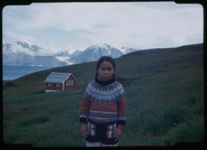 Image: Eskimo [Inuk] child in traditional dress