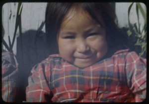 Image: Young Eskimo [Inuk] girl aboard