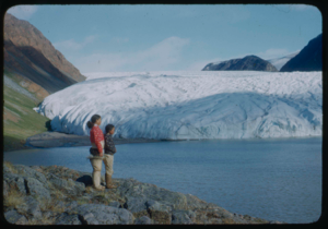 Image of Eskimo [Inuit] girls at Brother John's Glacier