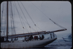 Image of Bowdoin in ice