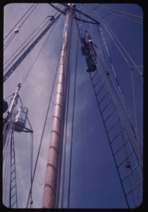Image: Crewman in rigging