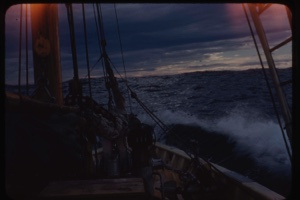Image of Crossing to Greenland in angry sea
