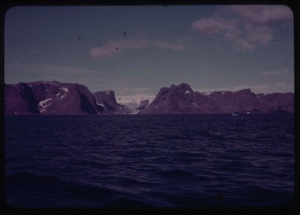 Image of Coastal mountains and glacier