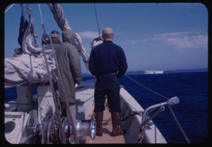Image: Barney (Byron?) Turner looking at first iceberg