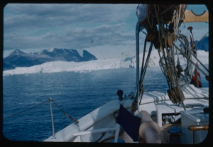 Image of Glacier beyond the stern