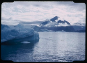 Image of Icebergs and clouds