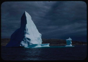 Image: Icebergs. Dramatic light and shape