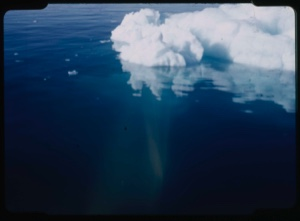 Image of Iceberg base and blue water