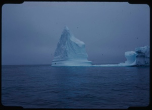 Image of Icebergs on a grey day