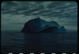 Image: Iceberg, wave washed