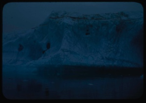 Image: Iceberg with holes, close-up