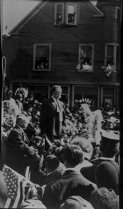 Image of Robert Peary during parade, Sydney, Nova Scotia