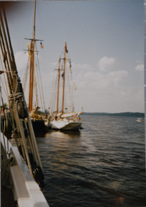 Image of Schooners Ernestina and Bowdoin from Sherman L. Zwicker