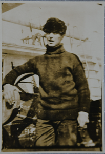 Image of [Donald MacMillan aboard the SS Roosevelt]