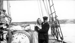 Image: Couple aboard J.F. Norton