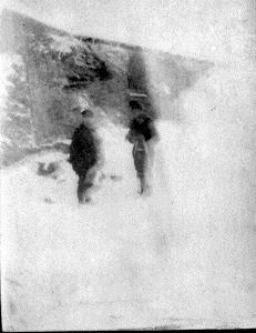 Image of [Two men, in snowstorm]