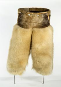 Image: Polar Bear Pants (part of MacMillan's outfit, with caribou jacket)